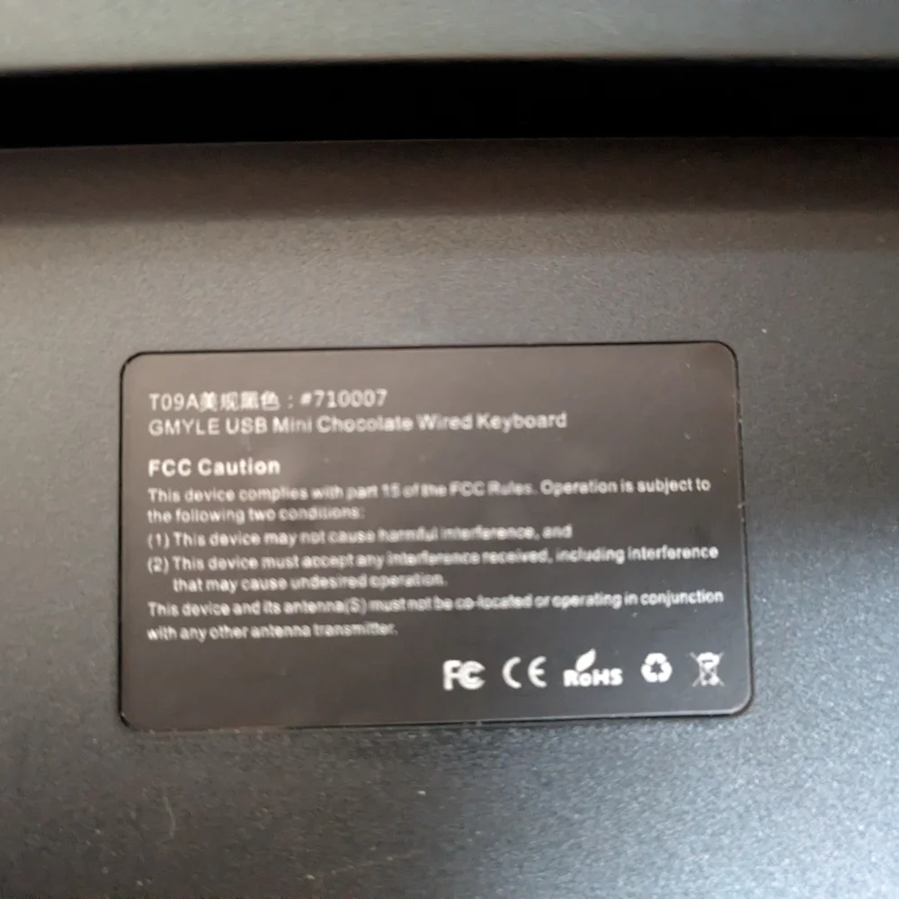 Black Wired Keyboard